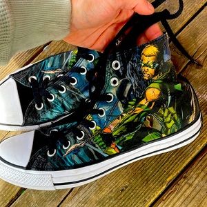 Converse green arrow all star high top size 9 women 7 men US